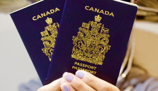 two Canadian passports
