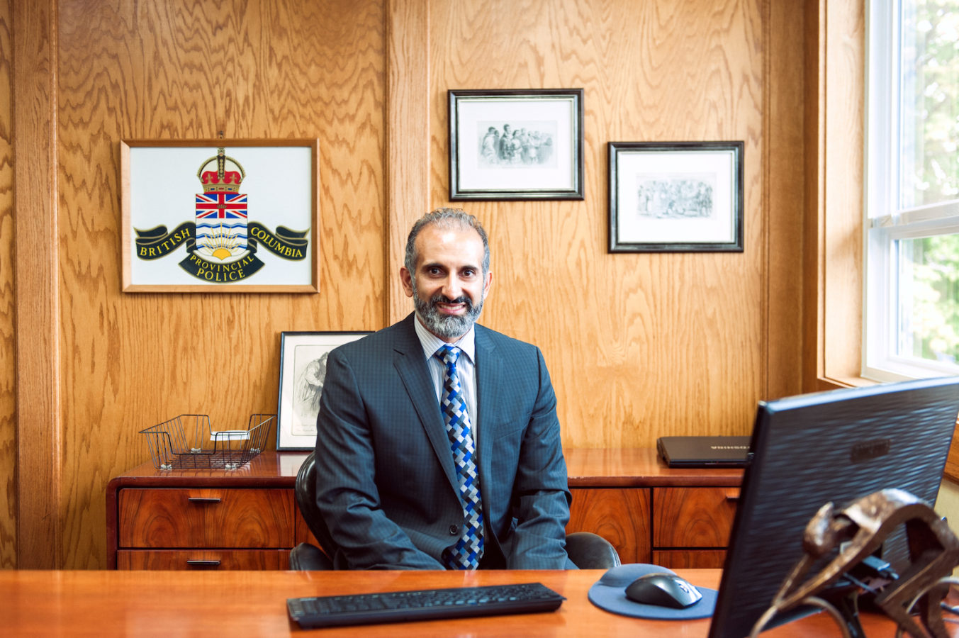 Former Crown Prosecutor Rob Dhanu of Dhanu Dhaliwal Law Group in his office in Abbotsford, BC
