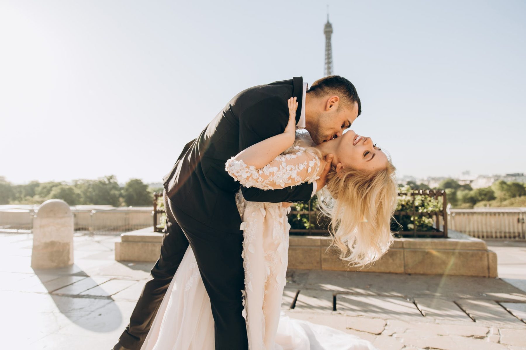 married couple with marriage agreement dancing