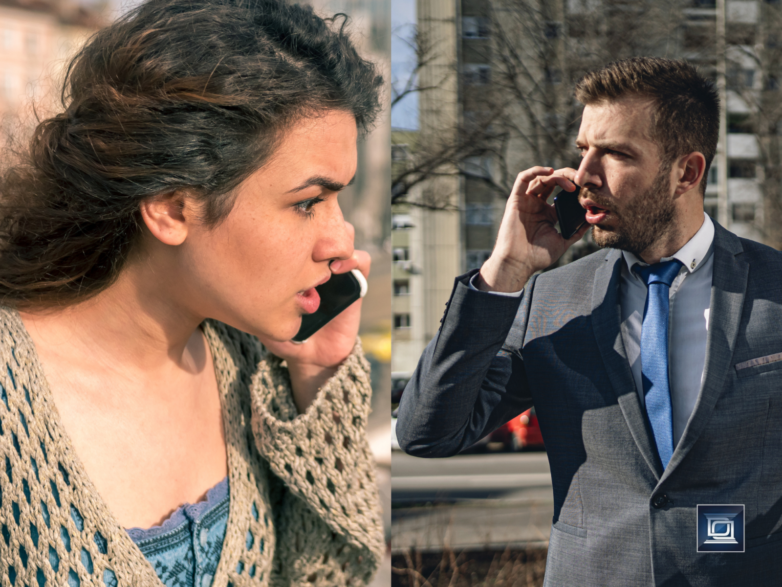 divorced couple arguing over the phone about joint custody school decisions