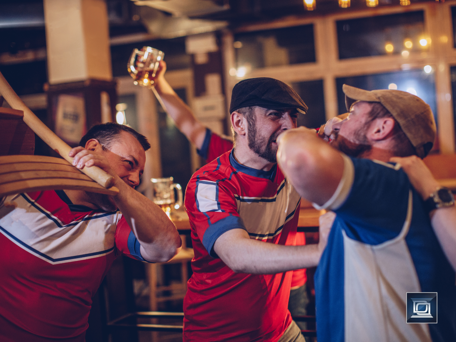 bar patrons brawling